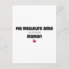 Carte ’Morsa meilleure amie va devenir maman’ Vykort
