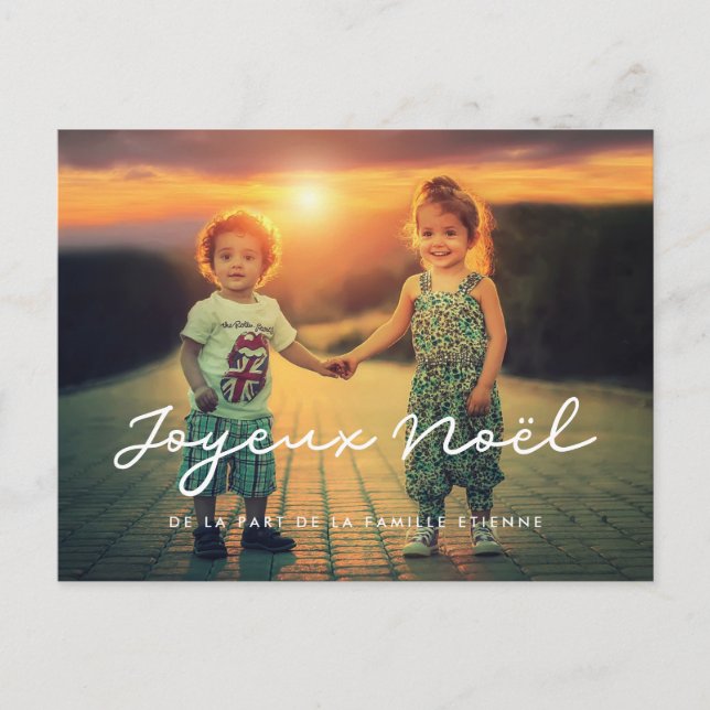 Carte poale-fotopersonnalisable Joyeux Noël Vykort (Framsida)