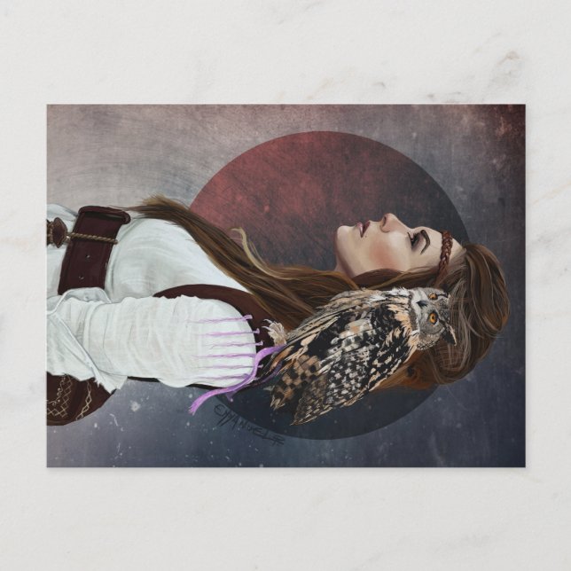 Carte Post "Dam Uggla". Vykort (Framsida)