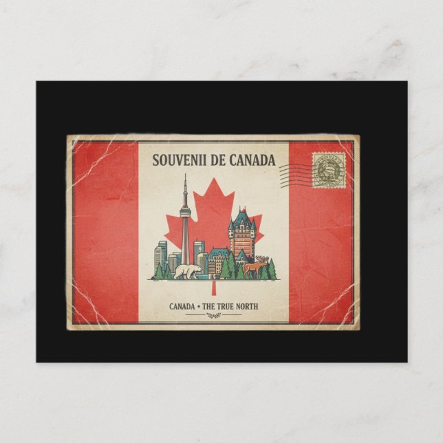 carte postal canada vykort (Framsida)