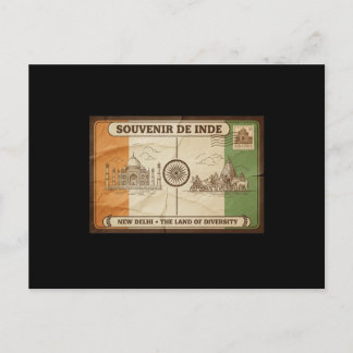 carte postal inde vykort