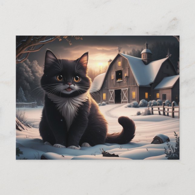 Carte Postale Black Cat  Série 2 04 Vykort (Framsida)