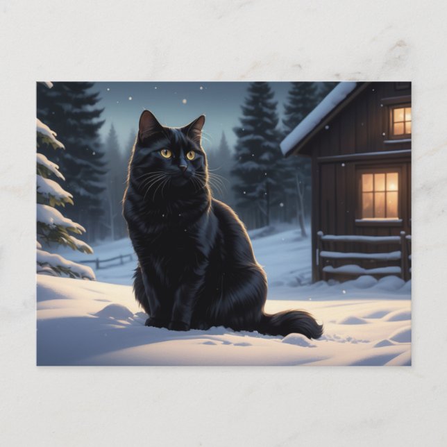 Carte Postale Black Cat  Série 2 07 Vykort (Framsida)