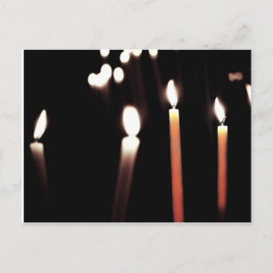 carte postale bougie vykort