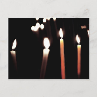 carte postale bougie vykort
