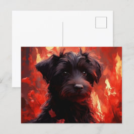 Carte Postale Canine Brûlante Vykort