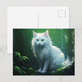 Carte postale Chat Foret 5 Vykort