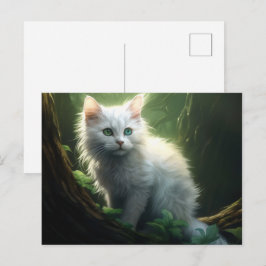 Carte postale Chat Foret 6 Vykort