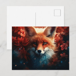 Carte postale Enchanted Whispers of the Fox Vykort
