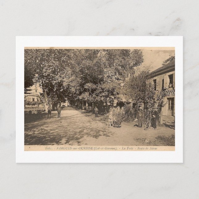 carte postale Fargues-sur-Ourbise (Lot-et-Garonne) Vykort (Framsida)