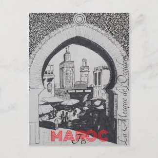 Carte Postale Fès Maroc Vykort