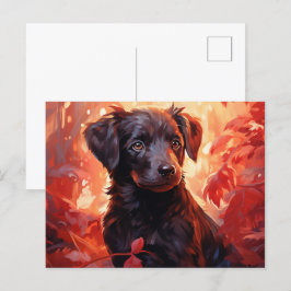 Carte Postale Feu Fleuri Vykort