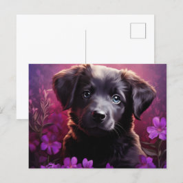Carte Postale Fleur d'Amour Canine Vykort