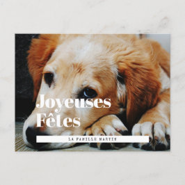 Carte postale fotot stil retro Joyeuses Fêtes Vykort