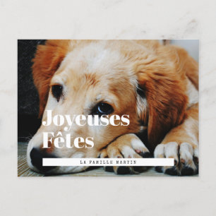 Carte postale fotot stil retro Joyeuses Fêtes Vykort