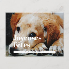 Carte postale fotot stil retro Joyeuses Fêtes Vykort