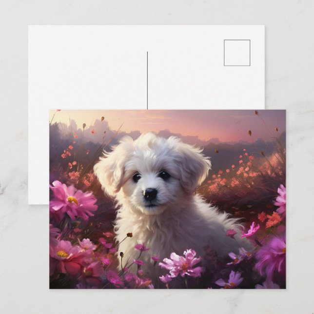 Carte postale Four-Legged Champion Vykort (Fram/baksida)