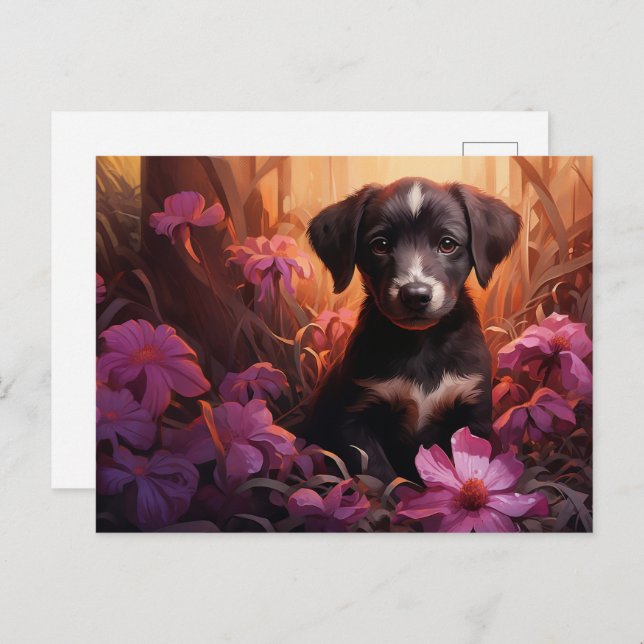 Carte postale Gentle Furball Vykort (Fram/baksida)