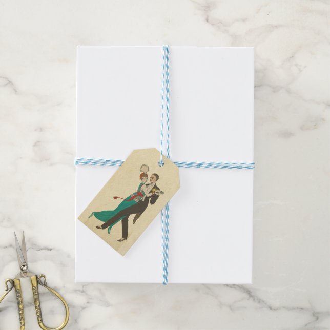 Carte Postale Gift Märkre Presentetikett (Med Snöre)