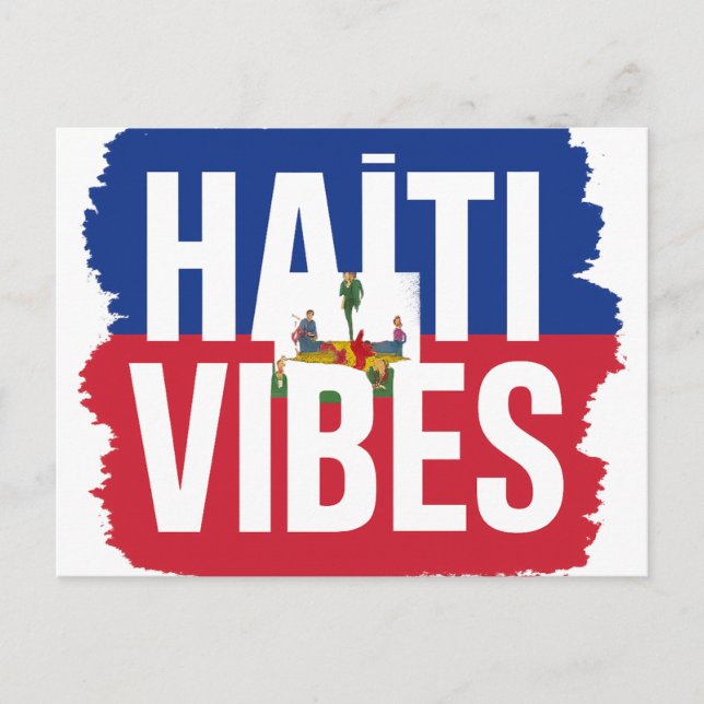 Carte postale Haïti Vibes | Souvenir tropical Vykort (Framsida)