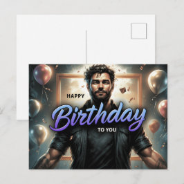 Carte Postale Happy Birthday 2026 -6 Vykort
