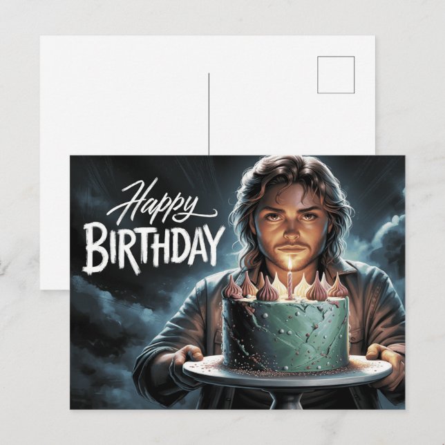 Carte Postale Happy Birthday 2026 Vykort (Fram/baksida)