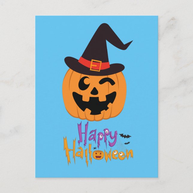Carte Postale Happy Halloween !!! Vykort (Framsida)