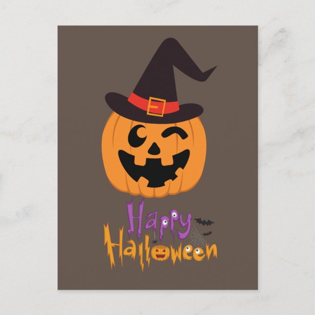 Carte Postale Happy Halloween !!! Vykort (Framsida)