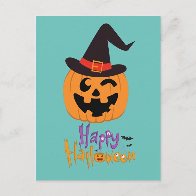 Carte Postale Happy Halloween !!! Vykort (Framsida)