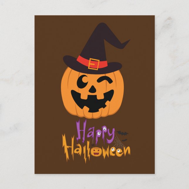 Carte Postale Happy Halloween !!! Vykort (Framsida)