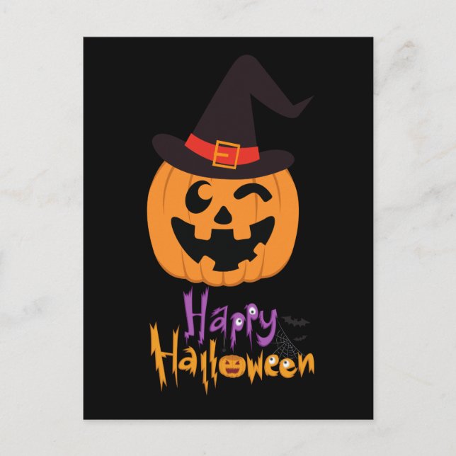 Carte Postale Happy Halloween !!! Vykort (Framsida)