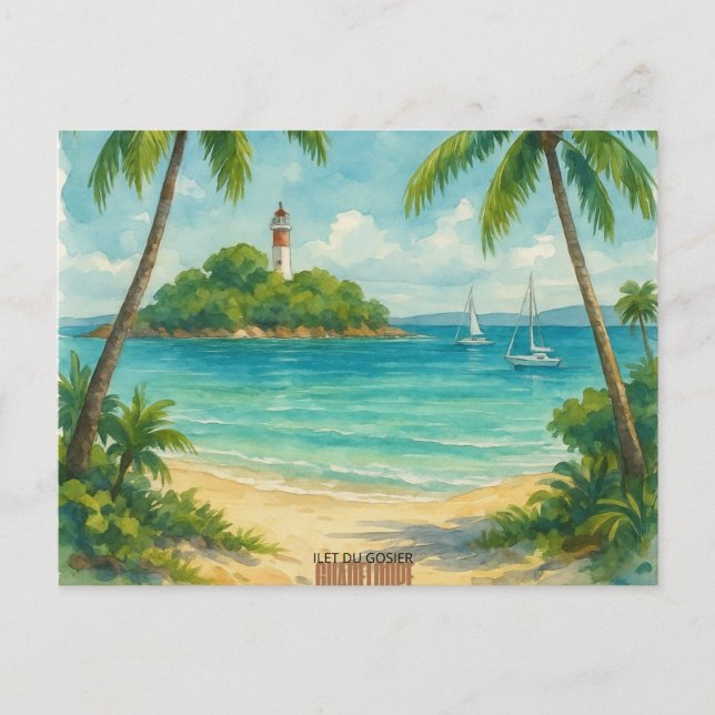 Carte postale Îlet du Gosier – Guadeloupe  Vykort (Framsida)