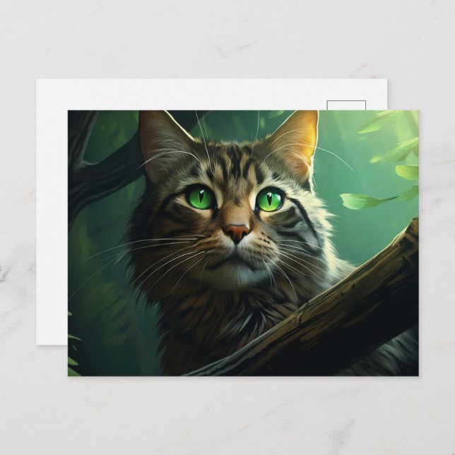 Carte postale In the Heart of the Jungle Vykort (Fram/baksida)