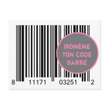 Carte Postale Ironème ’Ironème ton code-barre’