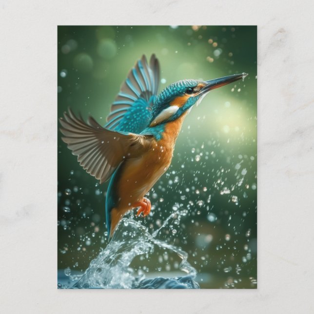 Carte postale Kingfisher Vykort (Framsida)