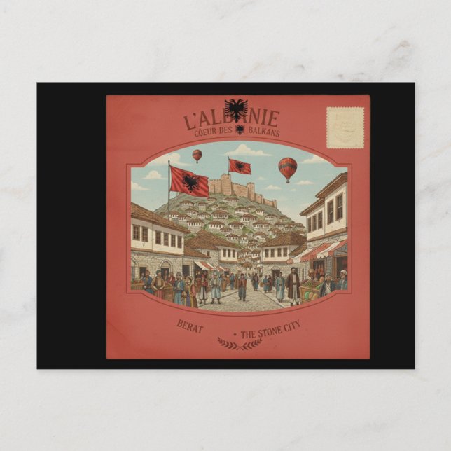 Carte postale ( L'Albanie ) Vykort (Framsida)