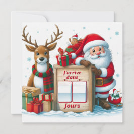 Carte Postale "Le Père arrive dans .." Inbjudningar