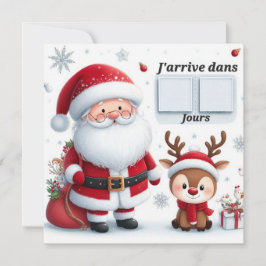 Carte Postale "Le Père arrive dans .." Inbjudningar