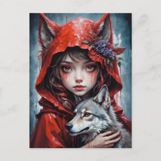 Carte Postale - Le petit chaperon rouge Helg Vykort