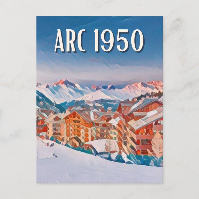 Carte Postale Les Arcs 1950 Station de ski  Vykort (Framsida)
