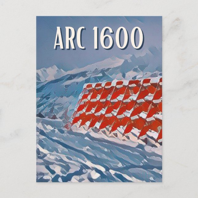 Carte Postale Les Arcs Station de ski  Vykort (Framsida)