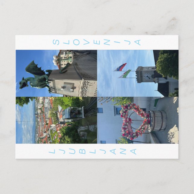 Carte postale Ljubljana Vykort (Framsida)