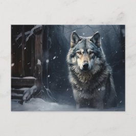 Carte postale Loup Série 1-4 Vykort