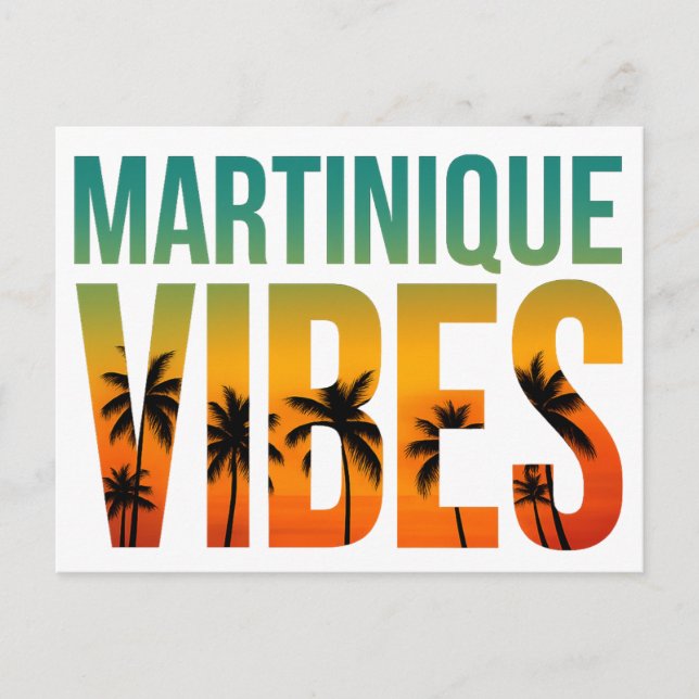 Carte postale Martinique Vibes | Coucher de soleil Vykort (Framsida)