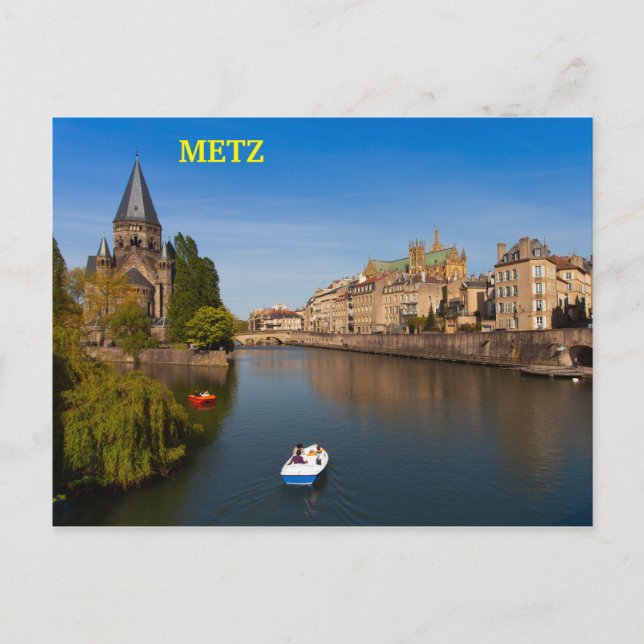 Carte Postale Metz, Frankrike Vykort (Framsida)