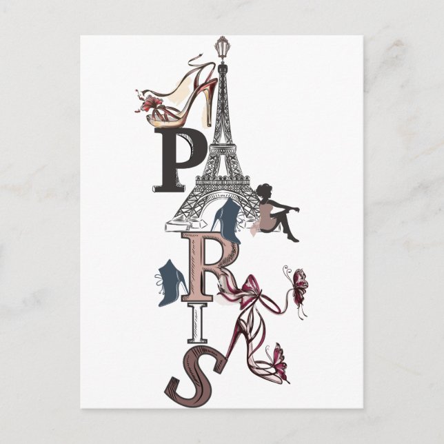 CARTE POSTALE PARIS VYKORT (Framsida)