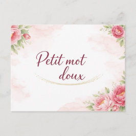 Carte postale Petit mot doux Vykort