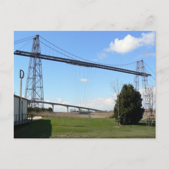 carte postale Pont transbordeur de Rochefort mer Vykort (Framsida)