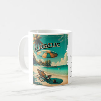 Carte Postale Rétro Guadeloupe Plage Exotique Kaffemugg