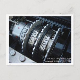 Carte postale Rotor Enigma Vykort